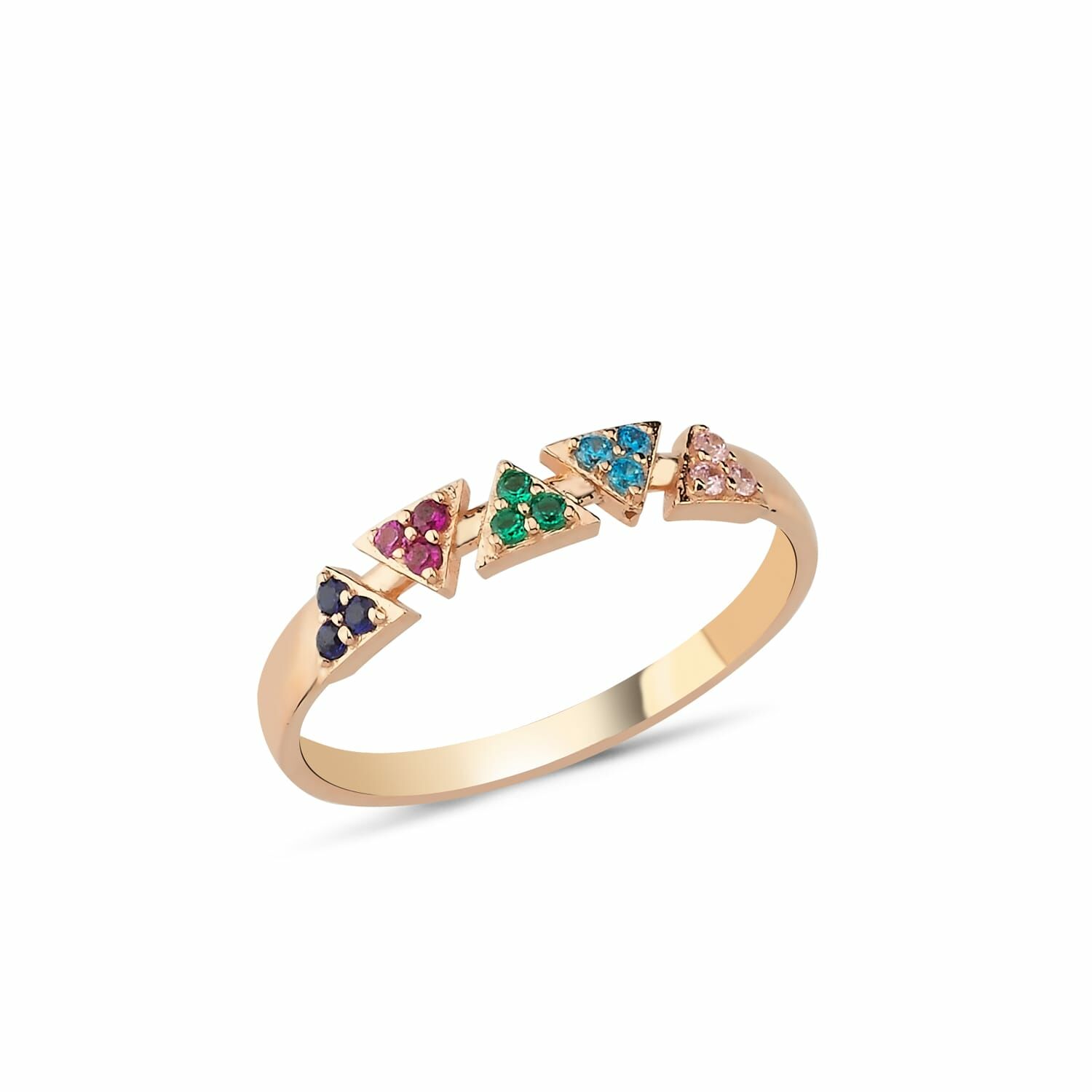 RENKLİ GEOMETRİK YÜZÜK